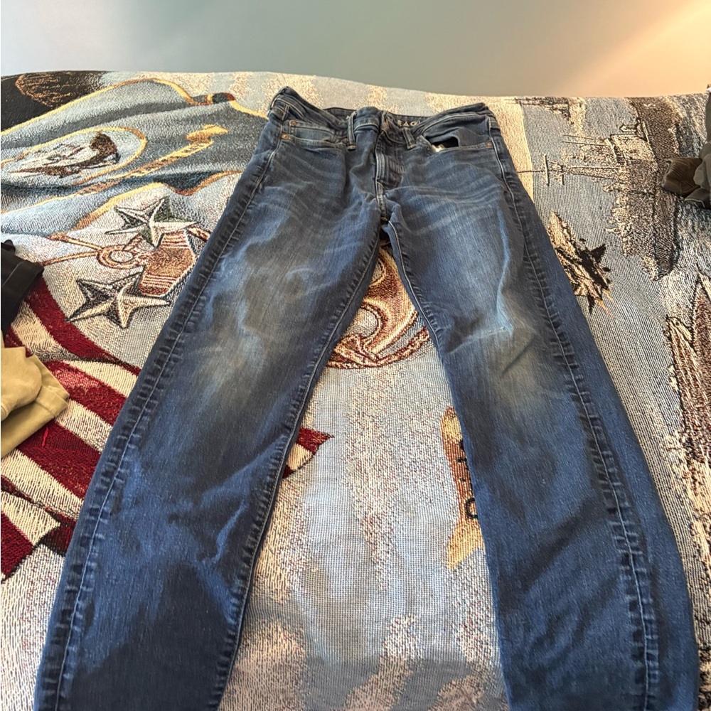 American Eagle Outfitters Men's Slim Jeans in Dark Blue